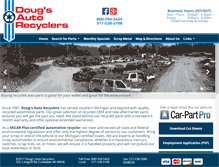 Tablet Screenshot of dougsautorecyclers.com